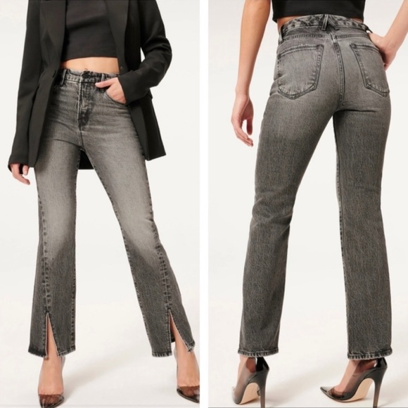 NWT Good American Good Curve Straight Jeans - Picture 3 of 8
